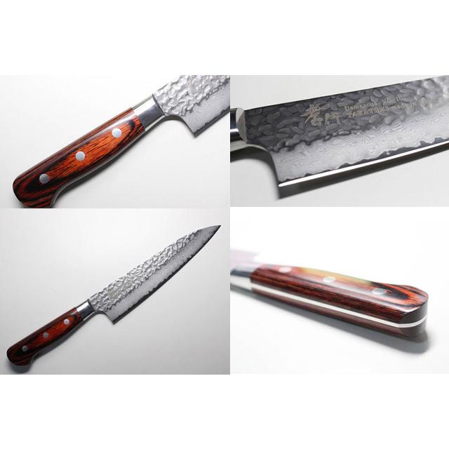 堺孝行 ギフト #7394 33層槌目 最高級 ダマスカス 本割込 牛刀 両刃