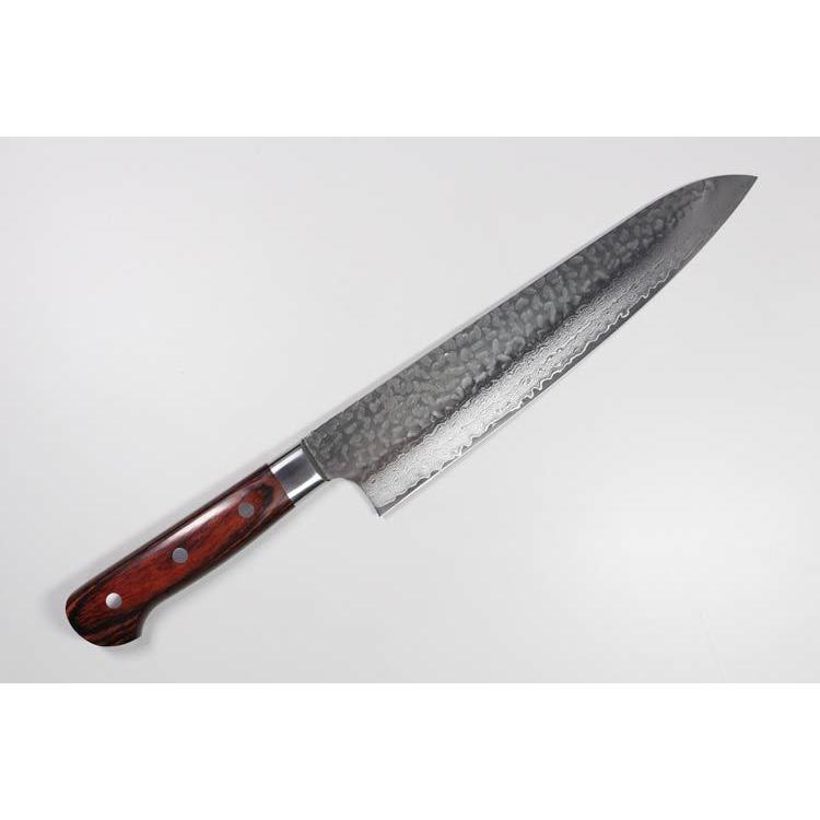 堺孝行 33層槌目 ダマスカス 牛刀 24cm (240mm) 日本製 高級包丁