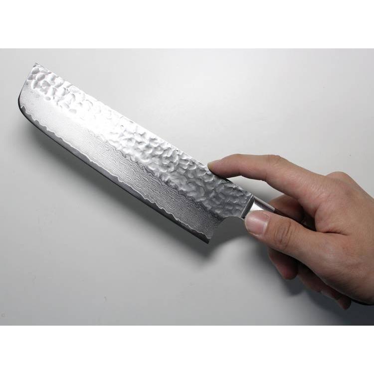 堺孝行 ギフト #7393 最高級 ダマスカス本割込 33層槌目 菜切り包丁