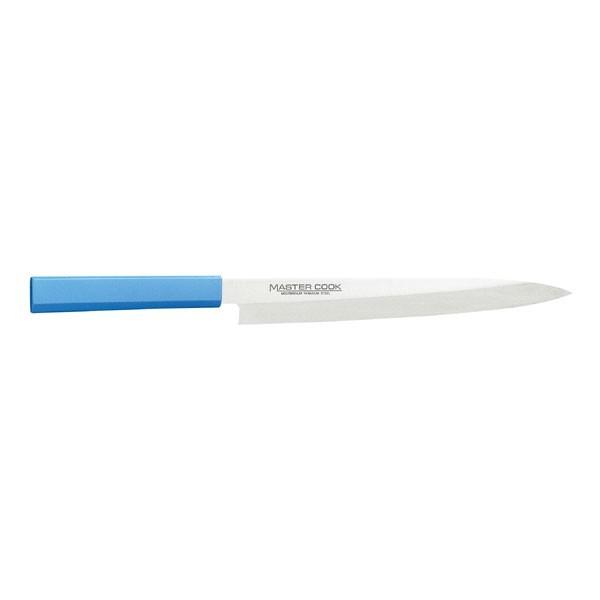 ギフト 片岡製作所 MASTAR COOK MCYK240M マスターコック抗菌カラー包丁 柳刃包丁 240mm ブルー プレゼント おすすめ