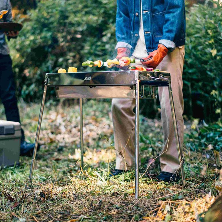 尾上製作所 バーベキューコンロ 高さ調整 BBQ バーベキュー