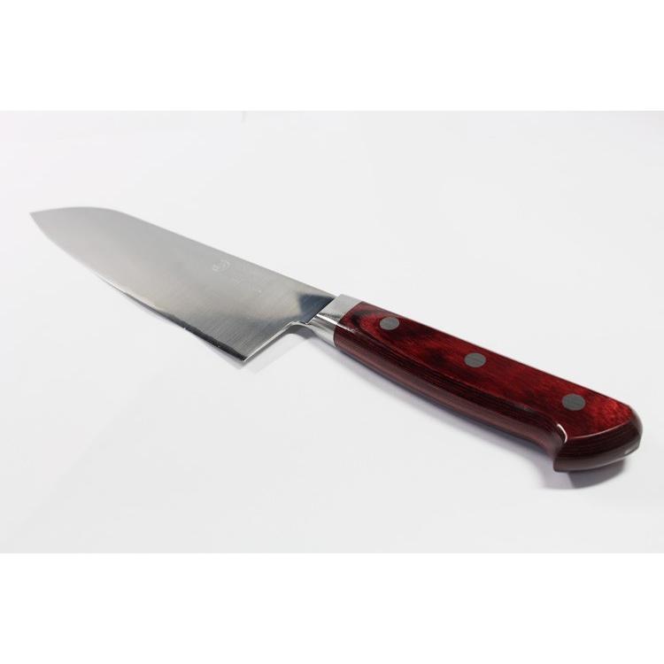 ギフト 高村刃物 鍔付スーパーゴールド・粉末ハイス鋼 三徳包丁