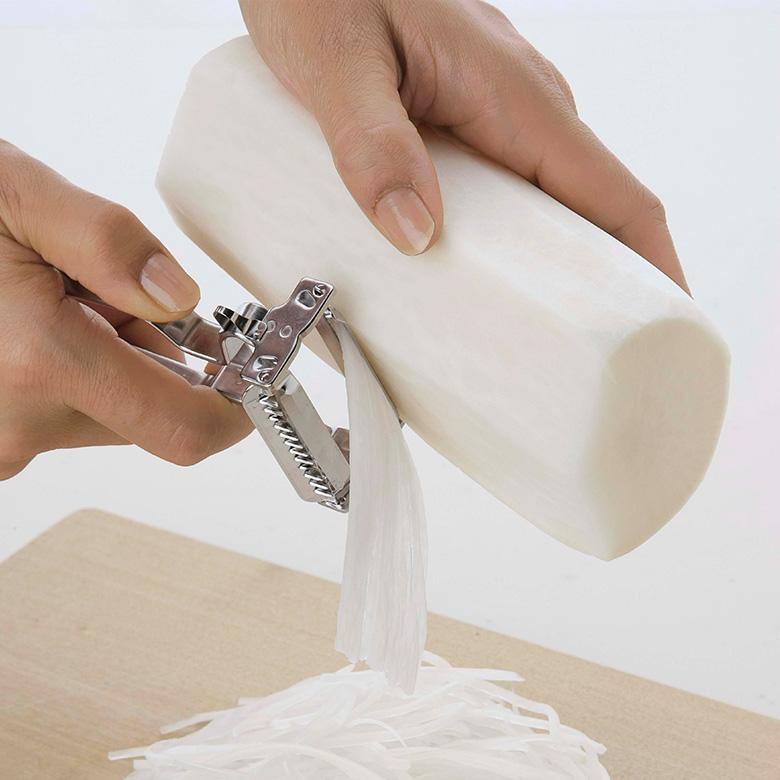 下村企販 スライサー スゴ切れ 千切り＆ツマ切りピーラー ステンレス製