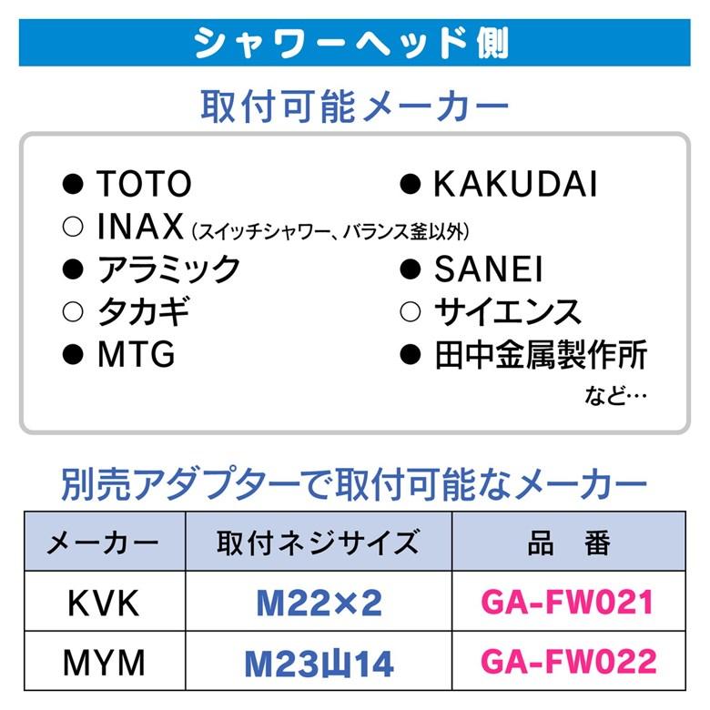 GAONA シャワーホース マットブラック GA-FK151｜sakai-fukui｜05