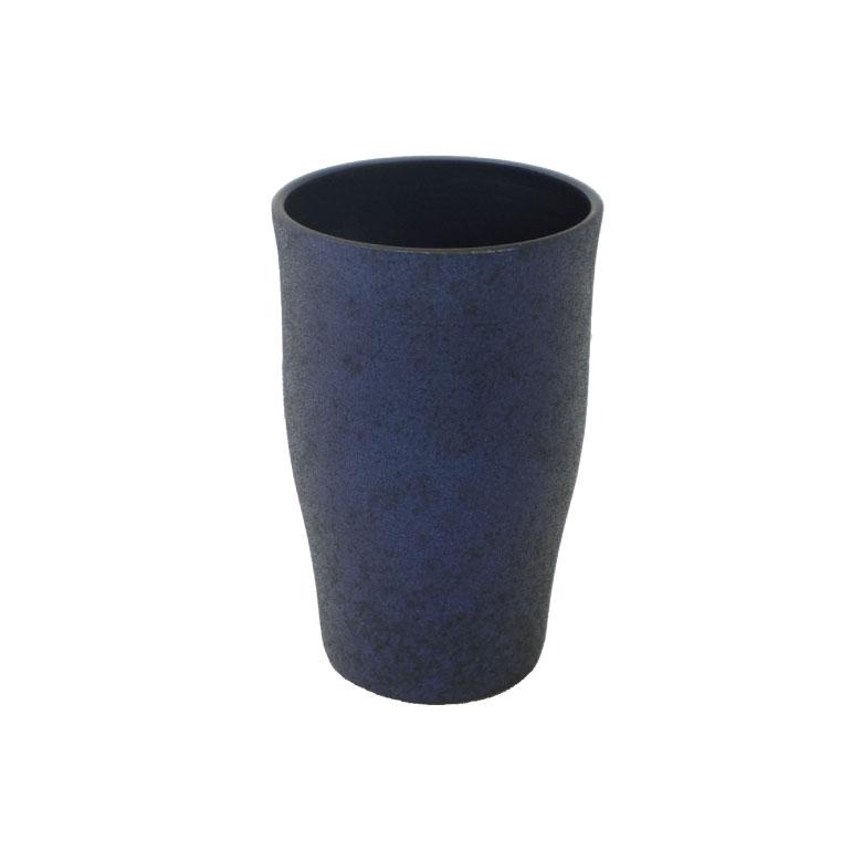 FUJITA KINZOKU タンブラー 藤田金属 陶器風 ひえ〜る410cc 青雲