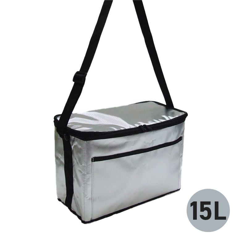 アルミクーラーバッグ 15L シルバー U-P876 保冷 キャンプ 海
