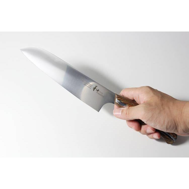 和 NAGOMI 三徳 包丁 180mm 日本製 名入れ プロ 切れ味 関 高級 一生