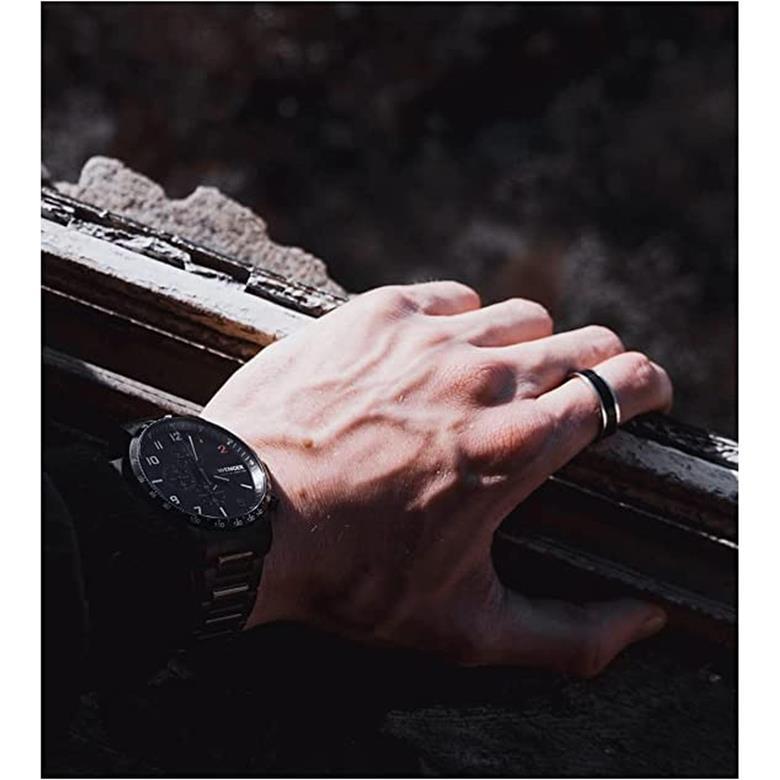 腕時計 メンズ WENGER ウェンガー ATTITUDE CHRONO レザー バンドカラーブラック 文字盤カラーブラック アナログ クォーツ 01.1543.106｜sakai-fukui｜07