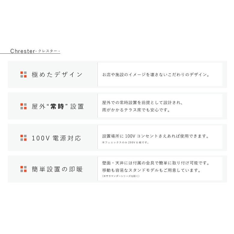 クレスター HEAT-A-101 業務用暖房機 ペガサス 本体のみ（壁・天井設置モデル） プレゼント おすすめの画像