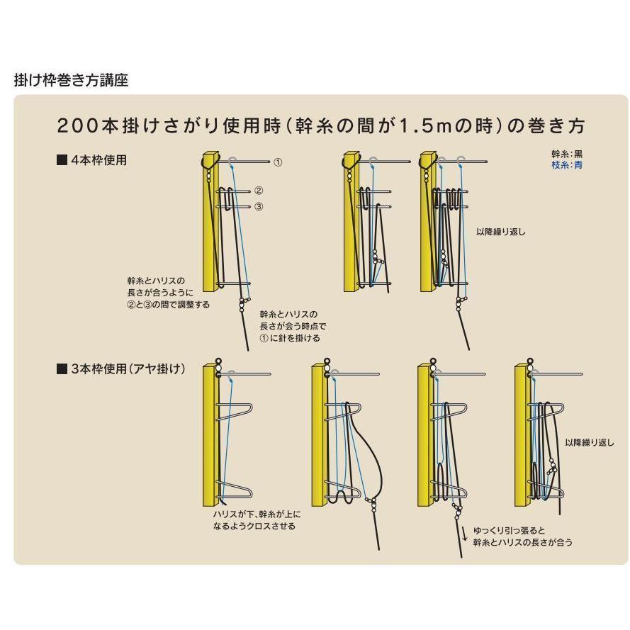 在有即配宅配便 下田漁具 深場用掛枠 オールステン25本掛用 深海船用 