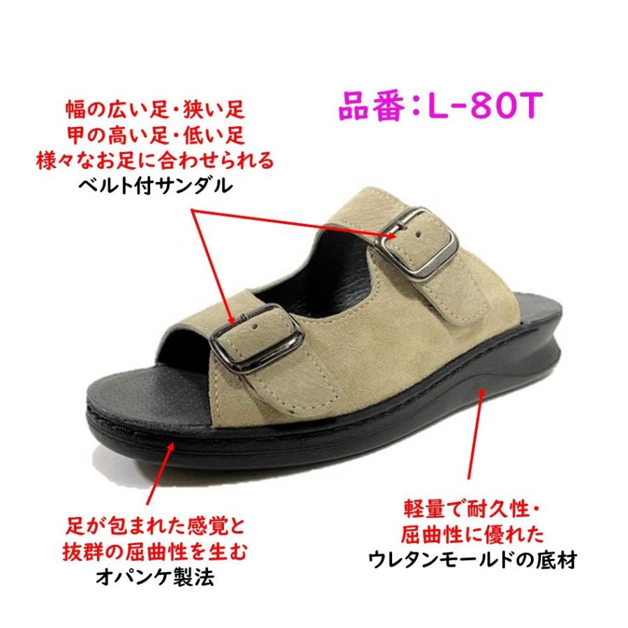 ハッシュパピー（Hush Puppies） レディース サンダル L-80T 幅 2E 3E 