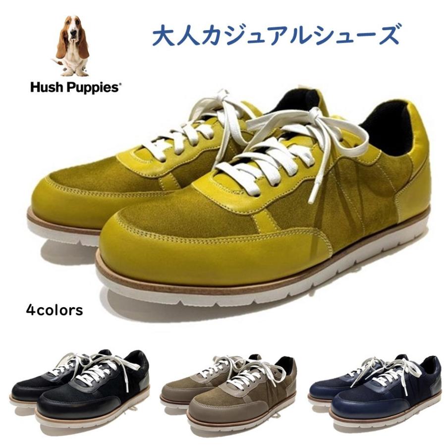 ハッシュパピー Hush Puppies メンズ 靴 レザースニーカー M 7106t 幅 3e 軽量 タウン カジュアル 父の日 M 7106t 酒井靴鞄店ヤフー店 通販 Yahoo ショッピング