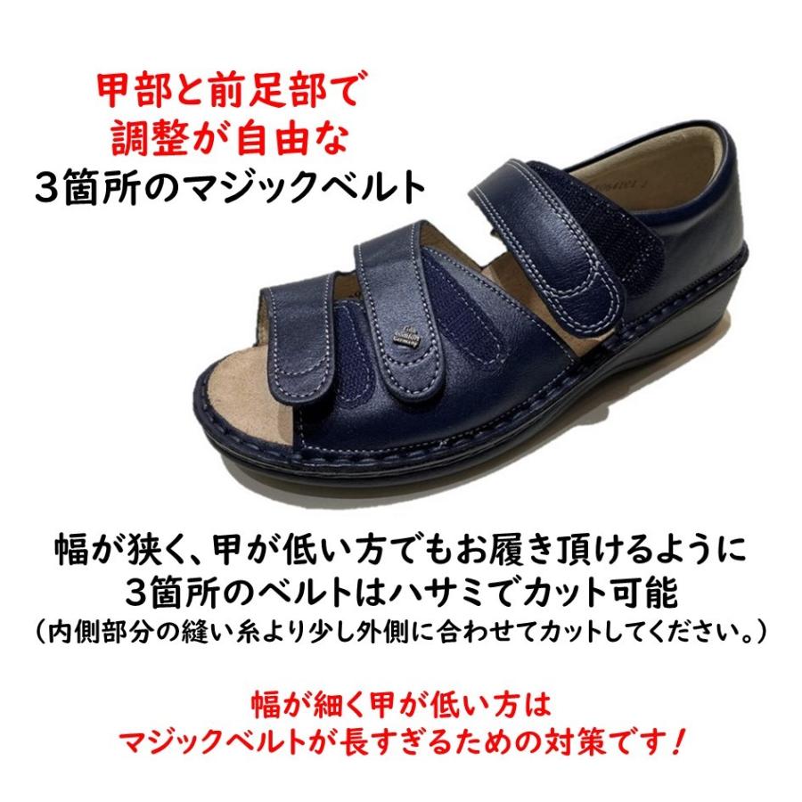 新品フィンコンフォート サンダル ネイビー サイズ36(23cm) Finn Comfort（フィンコンフォート） レディース サンダル 品番 82534