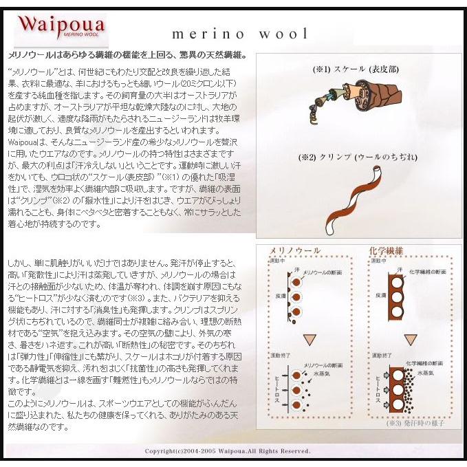 (Ra)WAIPOUA(ワイポウア)(W) J315・メリノウールスペシャルライトロングＴシャツウィメンズ｜sakaiya｜04