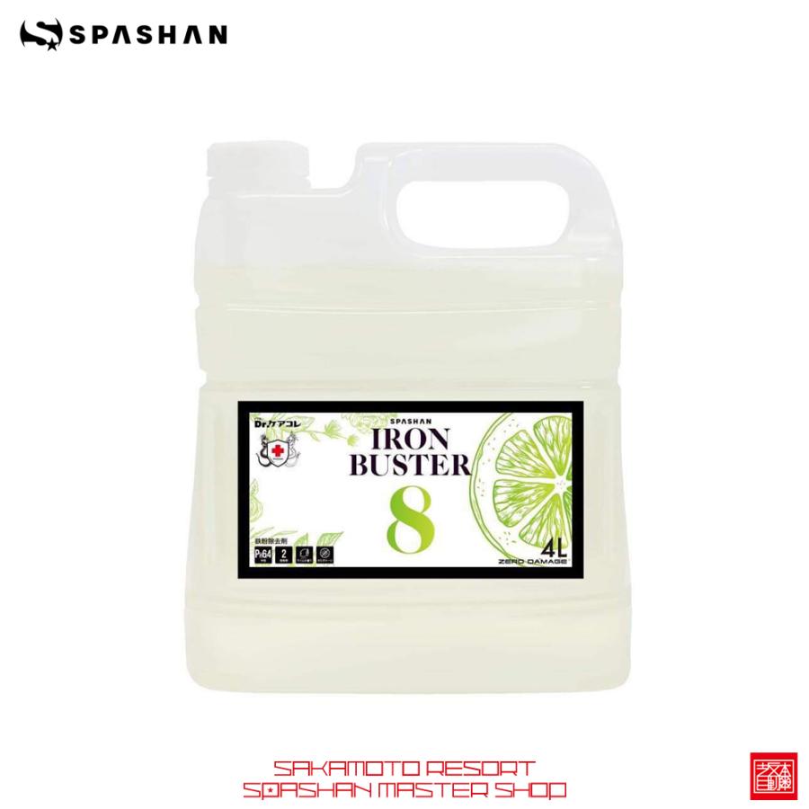 鉄分除去剤 アイアンバスター8 4L大容量サイズ スパシャン SPASHAN 