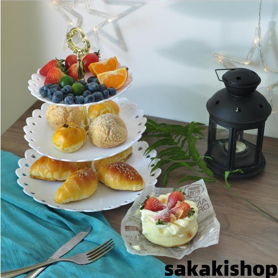 ケーキスタンド3段お菓子皿アフタヌーンティースタンド果物 ケーキスタンド3段お菓子皿アフタヌーンティースタンド果物