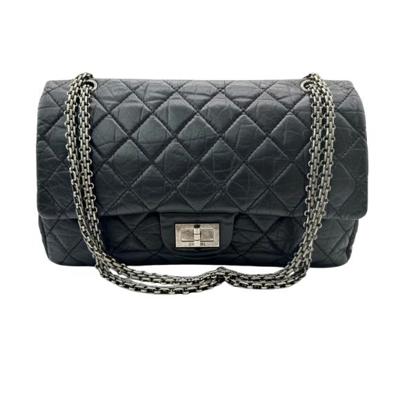 保証付】【国内正規品】CHANEL シャネル 2.55ハンドバック ブラック 
