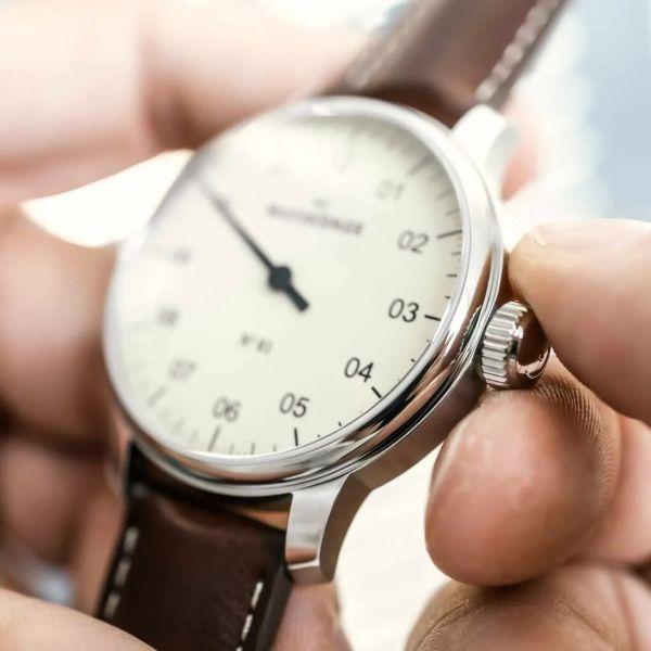 マイスタージンガ― MeisterSinger AM5.01 スクリプト スモールセコンド 手巻き メンズ 良品 _955352 MEISTER SINGER（マイスタージンガー） マイスタージンガ― No.01