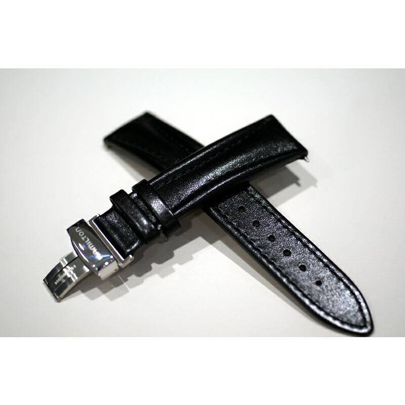 純正部品　バネ棒付　HAMILTON ハミルトン　Lloyd ロイド　ロイドクロノ　メンズサイズ用　革バンド　20ミリ幅　H690.194.101　※必ず対応商品確認ください_1