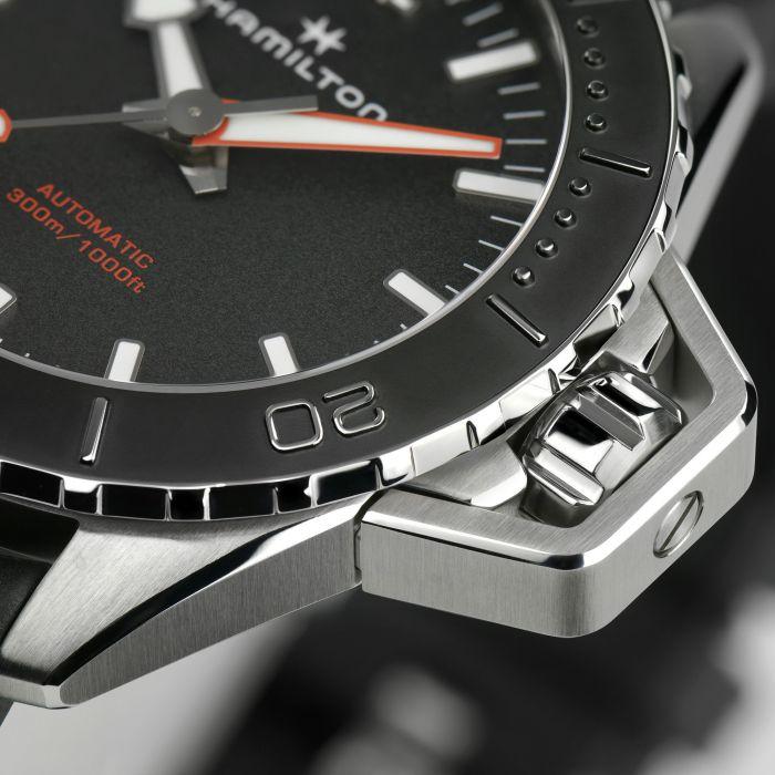 国内正規品ハミルトン　HAMILTON　カーキKHAKI　OpenWater　オープンウォーター　41ミリケース　300ｍ防水　自動巻き　ラバーストラップ　H77455330の画像