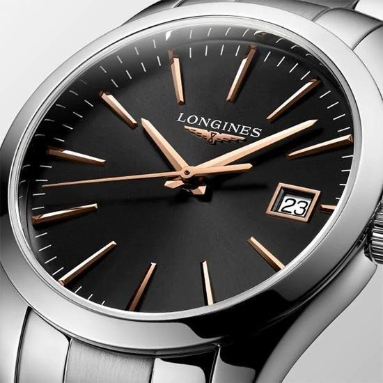 正規品ロンジンlongines　スイス製　コンクエストクラシック　Conquest　クォーツ　34ミリケース　ユニセックス　　L2.386.4.52.6　L23864526の画像