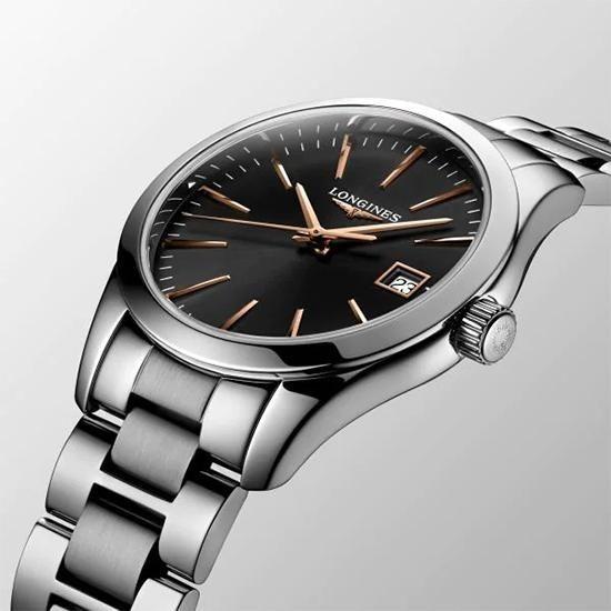 正規品ロンジンlongines　スイス製　コンクエストクラシック　Conquest　クォーツ　34ミリケース　ユニセックス　　L2.386.4.52.6　L23864526の画像