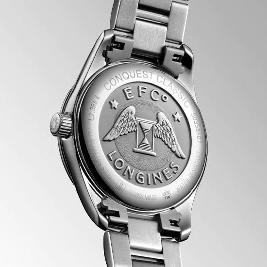 正規品ロンジンlongines　スイス製　コンクエストクラシック　Conquest　クォーツ　34ミリケース　ユニセックス　　L2.386.4.52.6　L23864526の画像