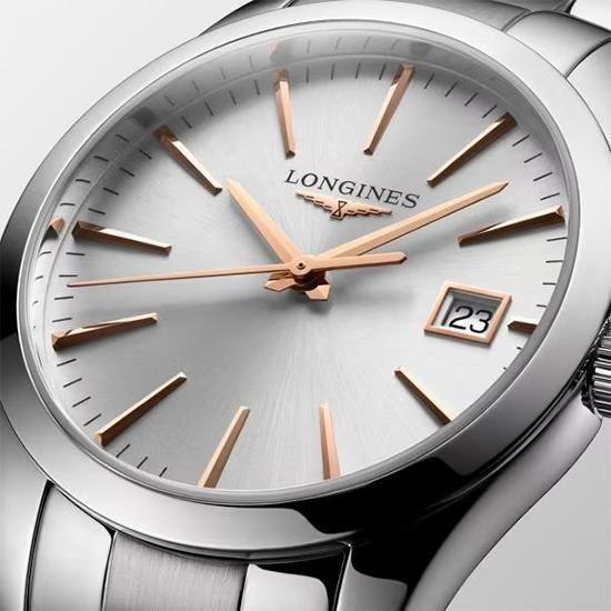 正規品ロンジンlongines　スイス製　コンクエストクラシック　Conquest　クォーツ　34ミリケース　ユニセックス　　L2.386.4.72.6　L23864726の画像