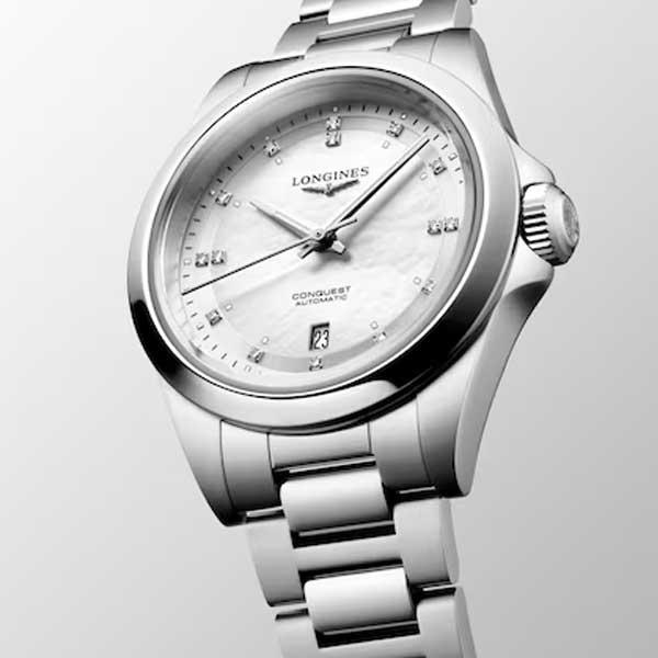 LONGINES（ロンジン） コンクエスト 腕時計 自動巻き マザーオブパール