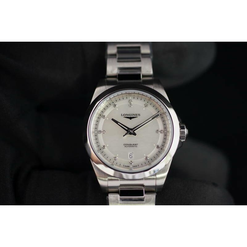 LONGINES（ロンジン） コンクエスト 腕時計 自動巻き マザーオブパール