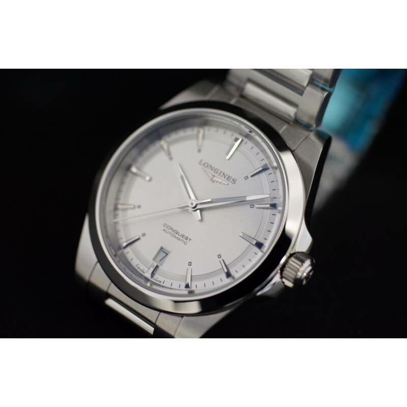 LONGINES（ロンジン） コンクエスト 腕時計 自動巻き シルバー文字盤