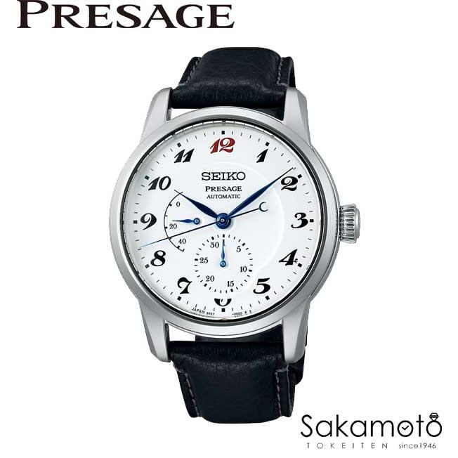 【SEIKO/セイコー】 プレサージュ SARW071/6R27-00X0 110周年記念限定 クラフツマンシップシリーズ  腕時計 ステンレススチール/レザー/琺瑯ダイヤル 自動巻き/オートマ 白文字盤/黒革 メンズ【中古】【真子質店】【GD】【IxDMo】 SEIKO/セイコー】 プレサージュ SARW071/6R27-00X0 110周年記念限定