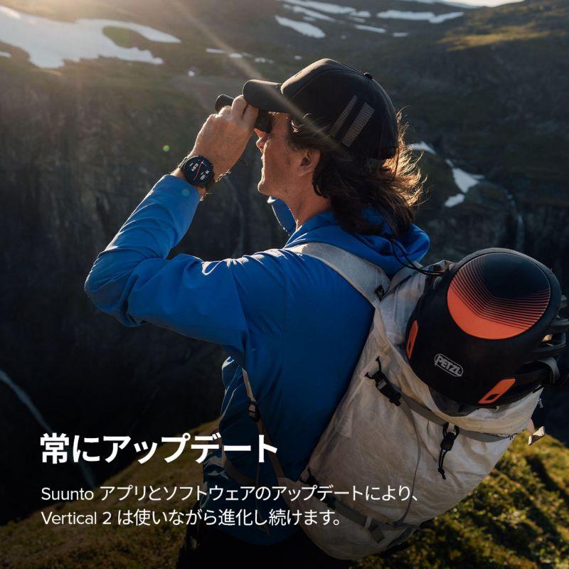 SUUNTO VERTICAL 2　ステンレスモデル　アウトドアの長距離冒険やトレーニングに最適なアドベンチャーウォッチ　AMOLEDディスプレイ　GPS　スマートウォッチの画像