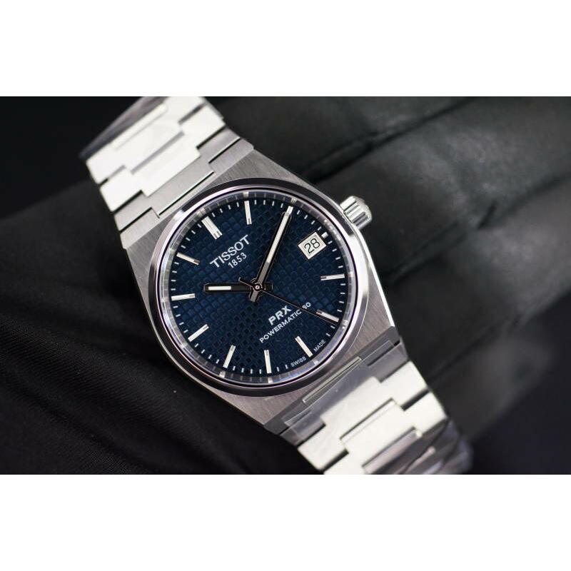 正規品TISSOT ティソ PRXブルー文字盤 自動巻き ステンレスバンド 35