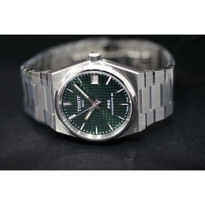 TISSOT 正規品TISSOT ティソ PRXグリーン文字盤 自動巻き TISSOT 正規品TISSOT ティソ PRXグリーン文字盤 自動巻き