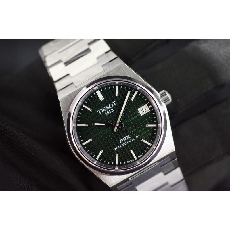 TISSOT 正規品TISSOT ティソ PRXグリーン文字盤 自動巻き TISSOT 正規品TISSOT ティソ PRXグリーン文字盤 自動巻き
