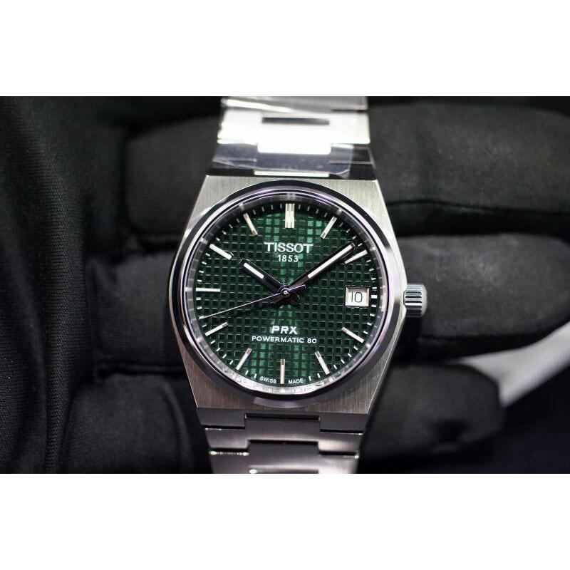 TISSOT 正規品TISSOT ティソ PRXグリーン文字盤 自動巻き TISSOT 正規品TISSOT ティソ PRXグリーン文字盤 自動巻き