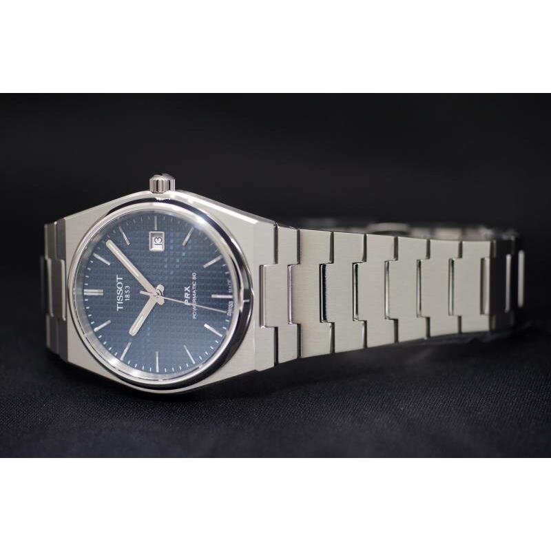こ*ん様 TISSOT PRX自動巻き腕時計 ブルー文字盤 TISSOT 正規品TISSOT ティソ PRX ブルー文字盤 自動巻きモデル