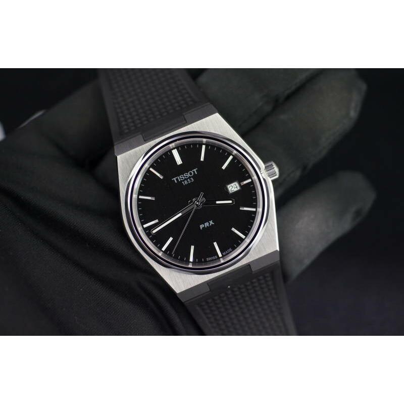 正規品TISSOT ティソ PRX ブラック文字盤 クォーツ駆動(電池 正規品TISSOT ティソ PRX ブラック文字盤 クォーツ駆動(電池
