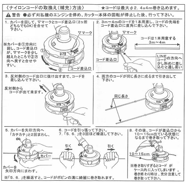 マキタ　楽巻きナイロンコードカッタ A-55164　4個セット マキタ（makita） A-55164 楽巻きナイロンコードカッタタタキ繰出式