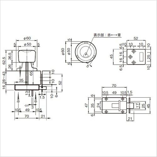 杉田エース 127-659 握玉付表示器  仕入先在庫品｜sakan｜02