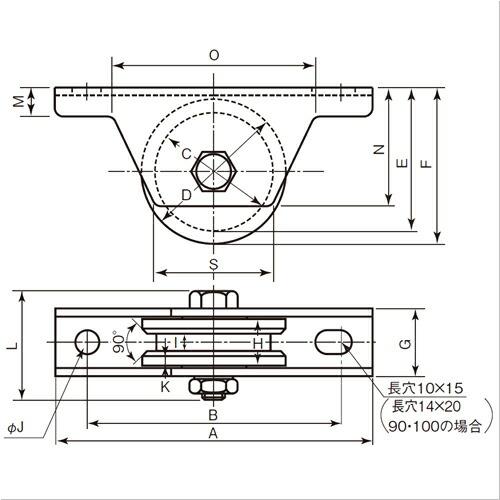 杉田エース 152-130 エース SUS重量戸車 50VH兼用型 直送品 仕入先