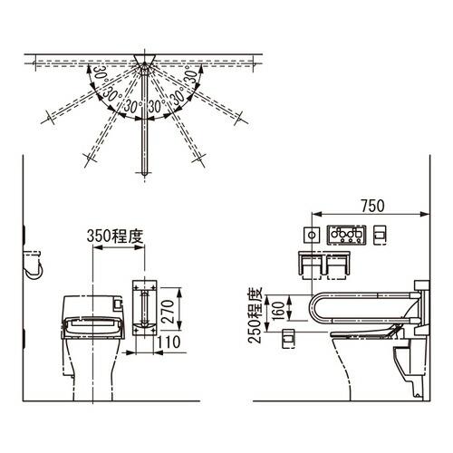 ステンレス製手すり 横幅60cm 高さ86cm 取り付け用具付き 楽天市場】介護用品 手すり・ステンレスてすり かどっこ [60cm] (福祉