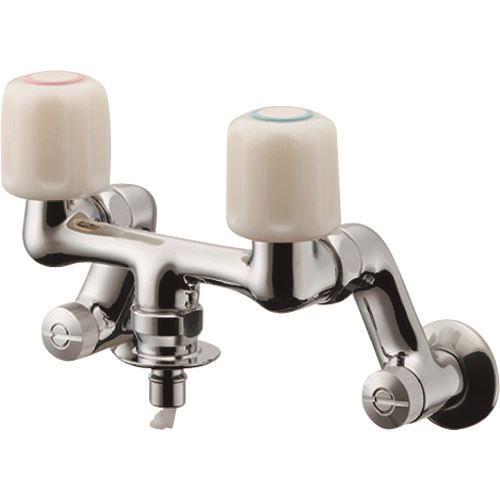 カクダイ 洗濯機用混合栓（ストッパーつき） 〔品番:127-303〕 : 佐勘