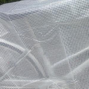 【サイズ、種類豊富】アルミハトメ仕様 糸入り採光防水シート 約1.8x1.8m(1間x1間) ナチュラル(透明) (軽量糸入りシート) |  | 01