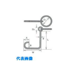 □水本機械製作所 ステンレス 係船環ML型 リング内径 □水本機械製作所 ステンレス 係船環ML型 リング内径