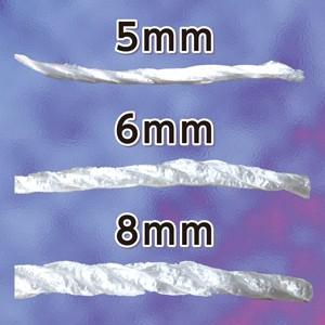 【ほつれやバラツキに強い溶着加工品】ポリプロピレン製 多用途白色ロープ 太さ約6mm 200m巻 (エコPPロープ) |  | 01