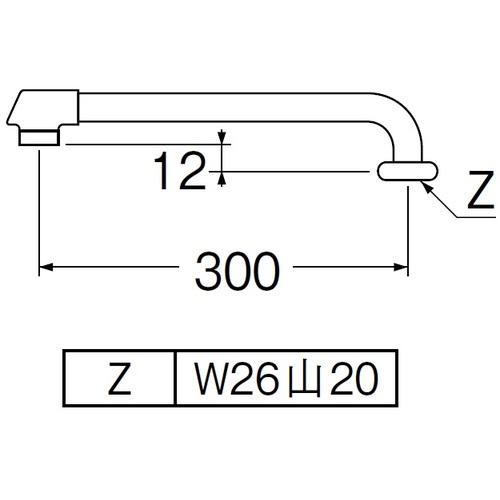 □ＳＡＮＥＩ　断熱横形パイプ （品番:PA20JD-61X3-16）（注番1667522）｜sakan｜03