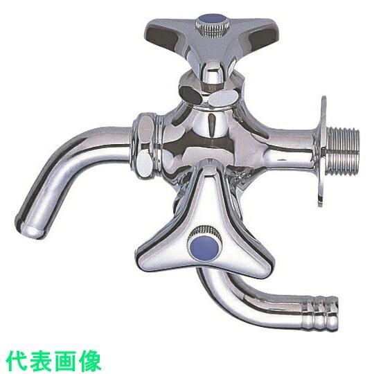 □SANEI 万能二口横水栓 （品番:JF12AK-13）（注番1680167） : 佐
