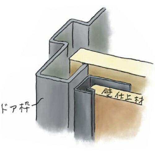 創建 SOKEN 22006-2.3m ビニール コ型見切縁 ドア枠・天井廻り PDW-15